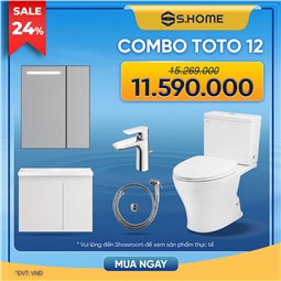 Combo Thiết Bị Vệ Sinh TOTO Kèm Tủ Gương Combo Thiết Bị Vệ Sinh TOTO Kèm Tủ Gương